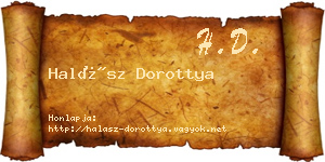 Halász Dorottya névjegykártya