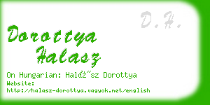 dorottya halasz business card